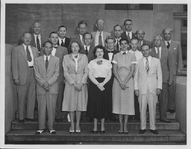 Members of the IUPAC commission appointed to study chemical notation systems. 1951