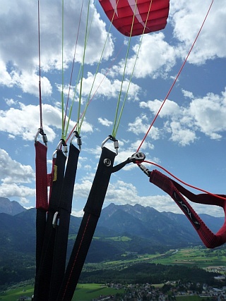 Paragliding in the Alps